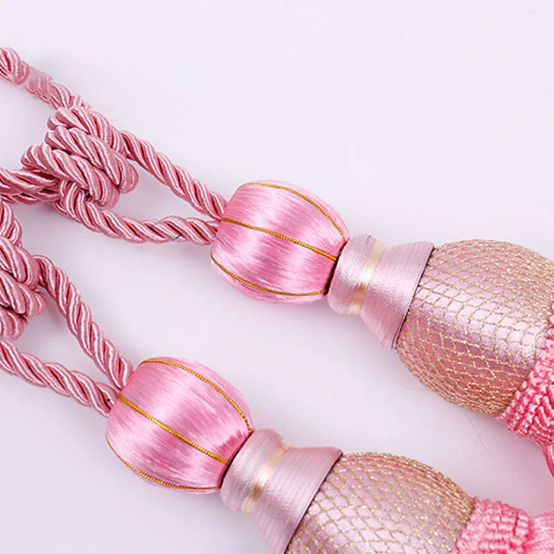 2 PC Celure Curtain Tassel Tiebacks