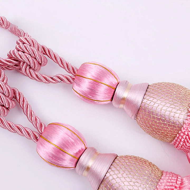 2 PC Celure Curtain Tassel Tiebacks
