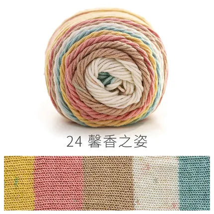 Ball Rainbow Cotton Yarn