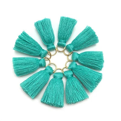 10 pc Savelle Mini Cotton Key Tassels