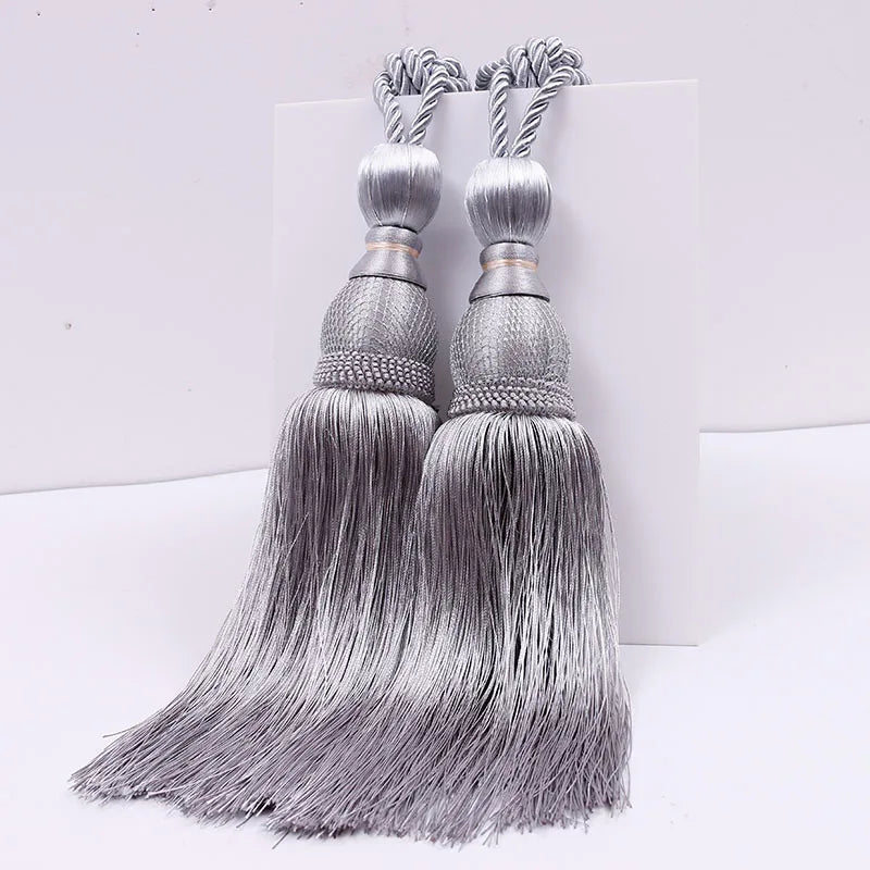 2 PC Celure Curtain Tassel Tiebacks