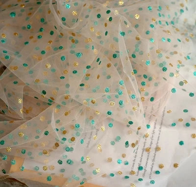 Vire Embroidered Tulle Lace Fabric