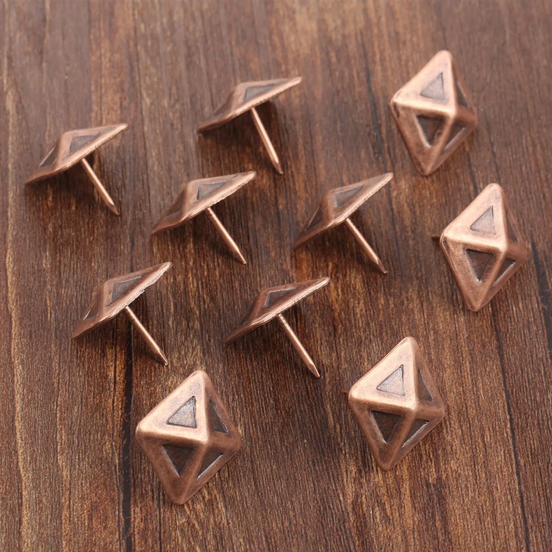 10PC 19mm Red Bronze Antique Upholstery Nails