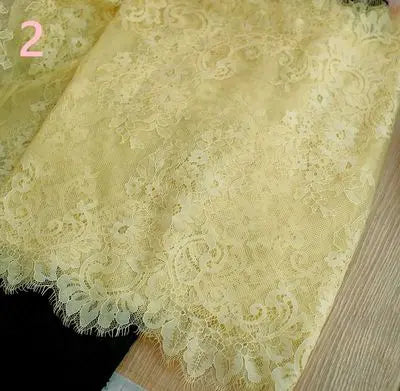 3 Yards / 44 Colors / Cavella Embroidery Eyelash Lace