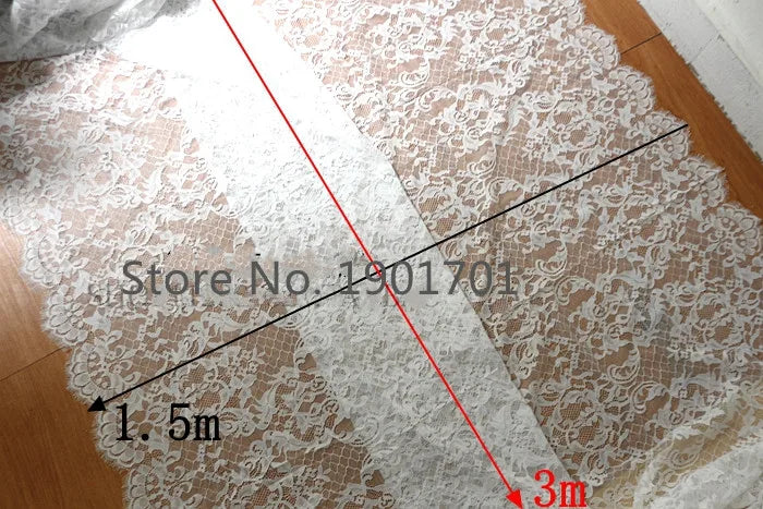 3 Yards / 2 Colors / Mirelle Elegant Eyelash Lace