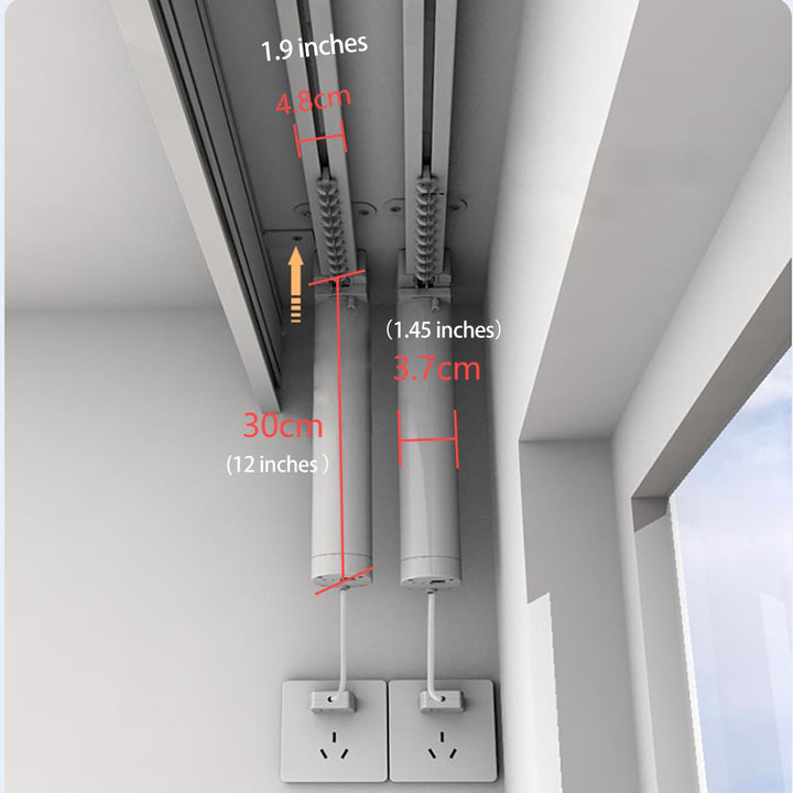 Motorized Curtain Double Track