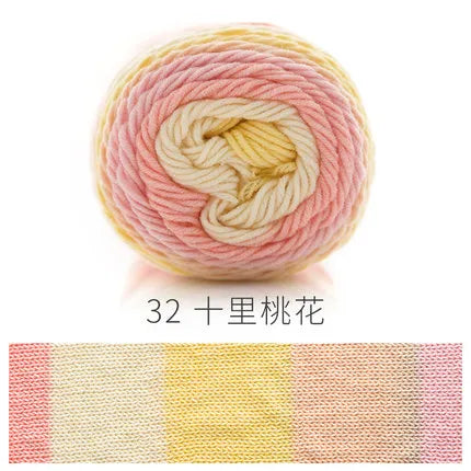 Ball Rainbow Cotton Yarn