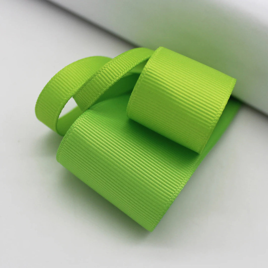 5 Yards / Green Tone Grosgrain Satin Decoration Ribbon Tape