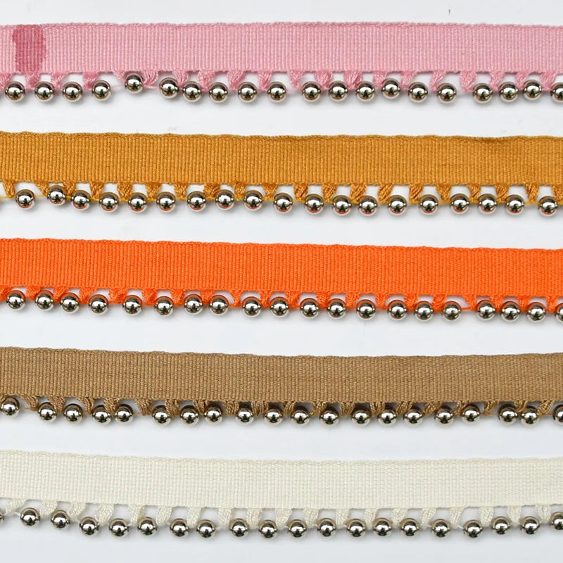 12 Yards / 11 Colors / ALEXANDRE Beaded Ball Tassel Fringe Trim