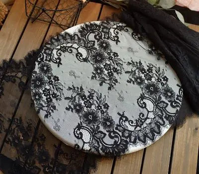 3 Yards / 44 Colors / Cavella Embroidery Eyelash Lace