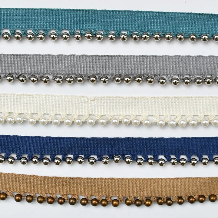 12 Yards / 11 Colors / ALEXANDRE Beaded Ball Tassel Fringe Trim