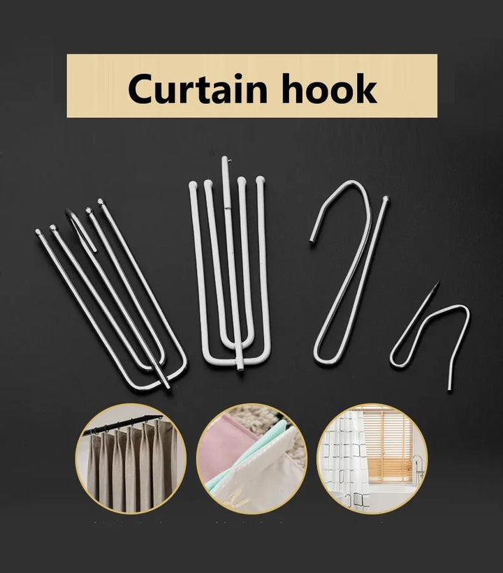 20 PC / Metal Shower Drapery Curtain Hook