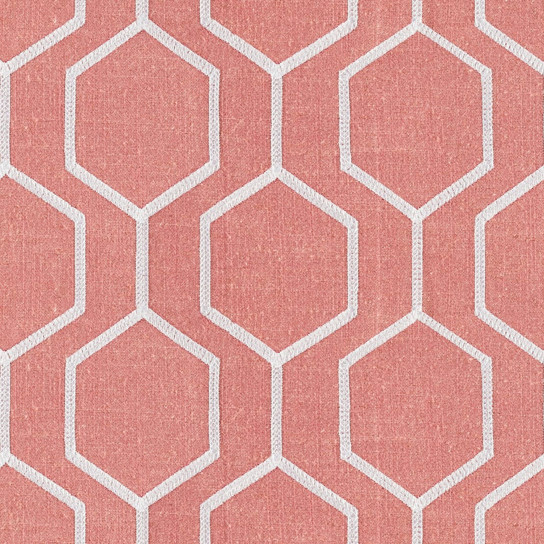 MIRANO Hexagon Embroidery Linen Fabric