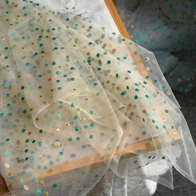 Vire Embroidered Tulle Lace Fabric