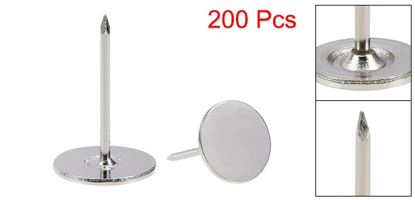 20/40/60/80/100/150/200pcs Silver Flat Head Upholstery Nails