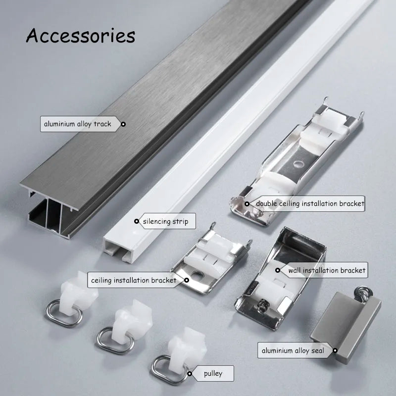 Modern Aluminium Double Curtain Track