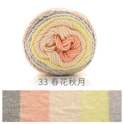 Ball Rainbow Cotton Yarn