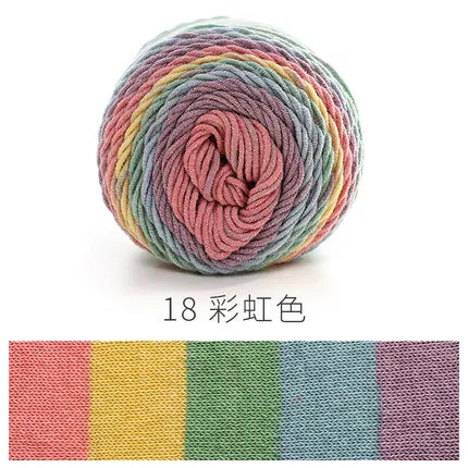 Ball Rainbow Cotton Yarn