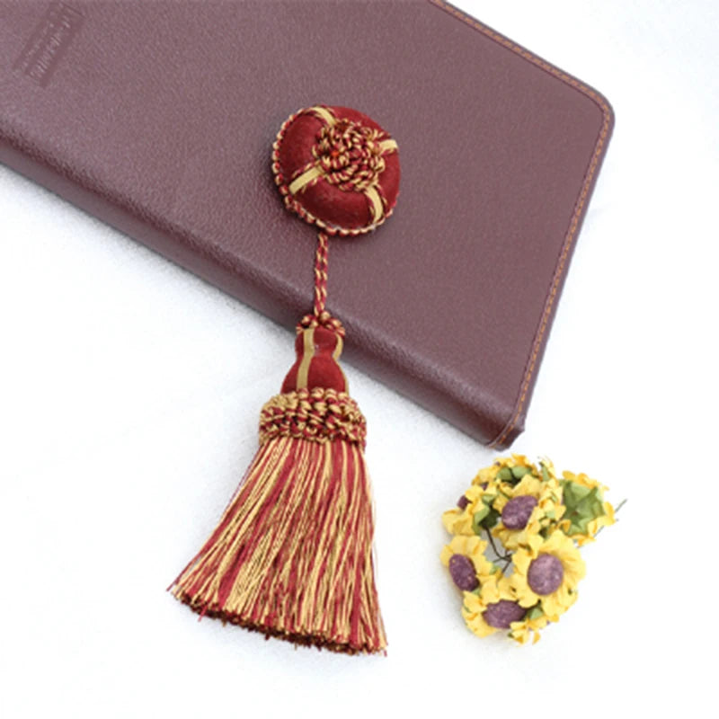 2 PC / Floral Ornamental Decorative Key Tassel