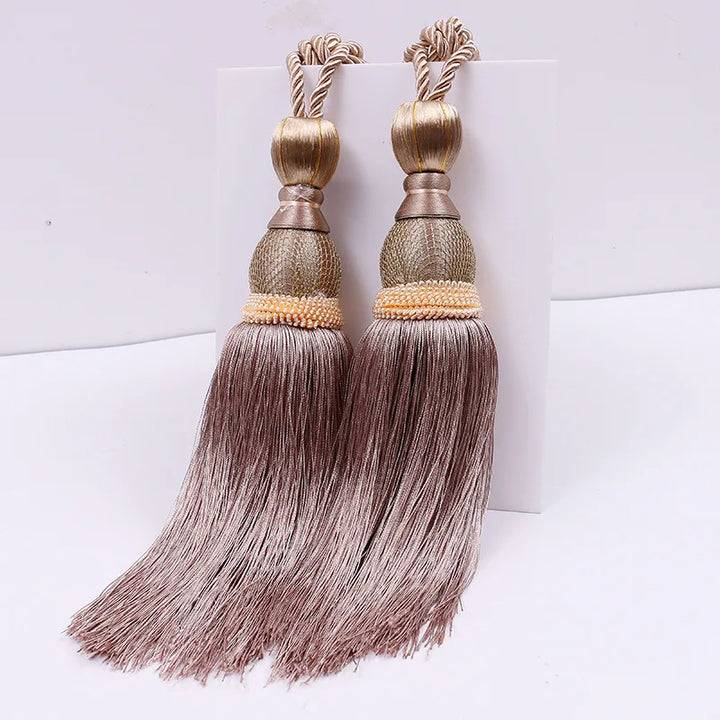 2 PC Celure Curtain Tassel Tiebacks