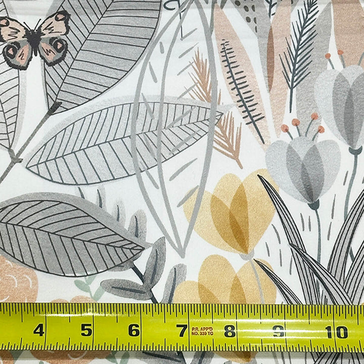 Everly Gray Yellow 100% Cotton Fabric