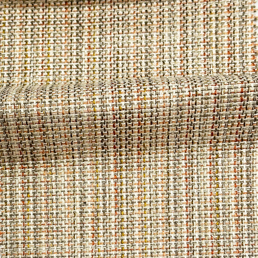 Saylor Orange Cotton; Polyester Blend  Fabric