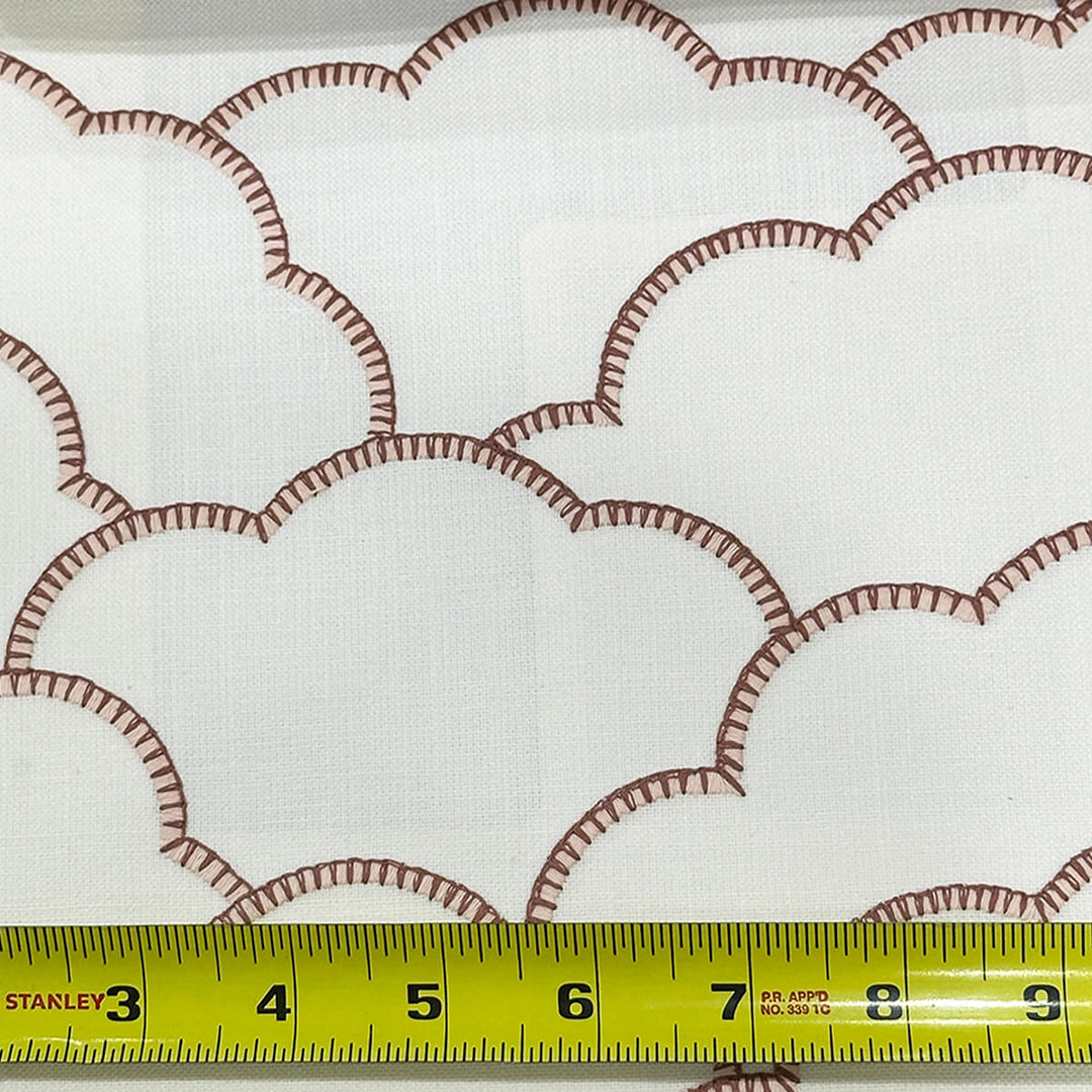 Willow Ivory Pink 100% Cotton Fabric