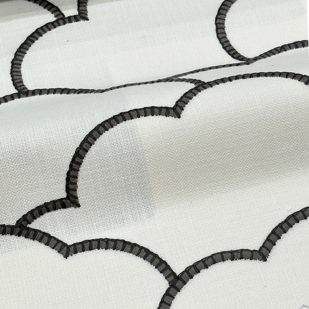 Willow Ivory Gray 100% Cotton Fabric