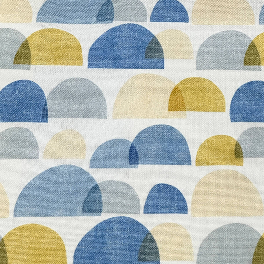 Saylor Ivory Blue 100% Cotton Fabric