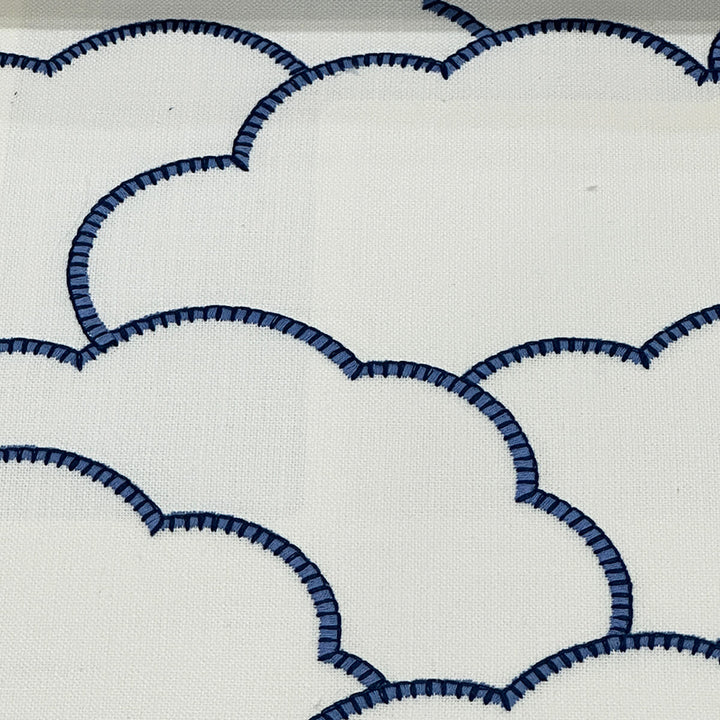 Willow Ivory Blue 100% Cotton Fabric