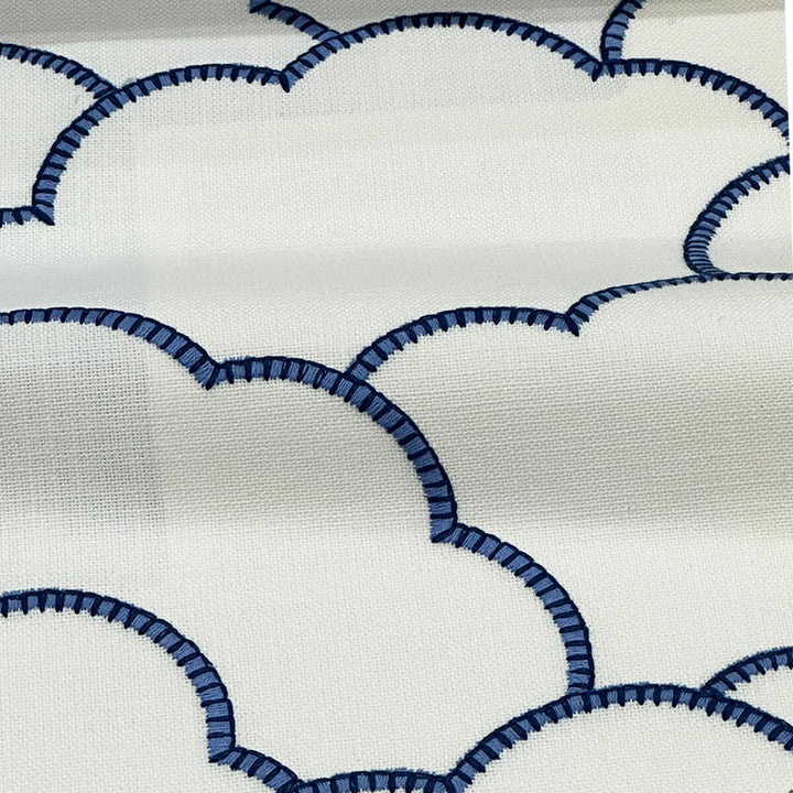 Willow Ivory Blue 100% Cotton Fabric