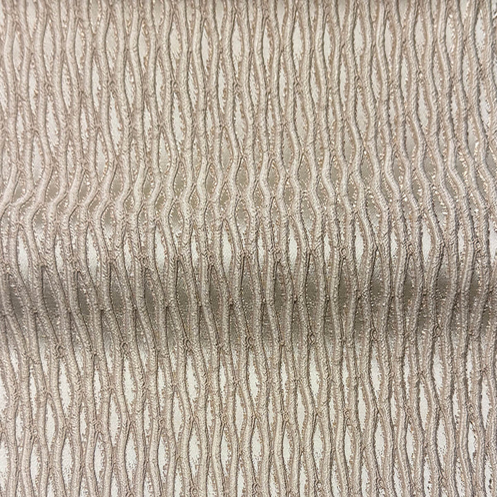 Montrelle Beige Textured Damask Jacquard Brocade Fabric