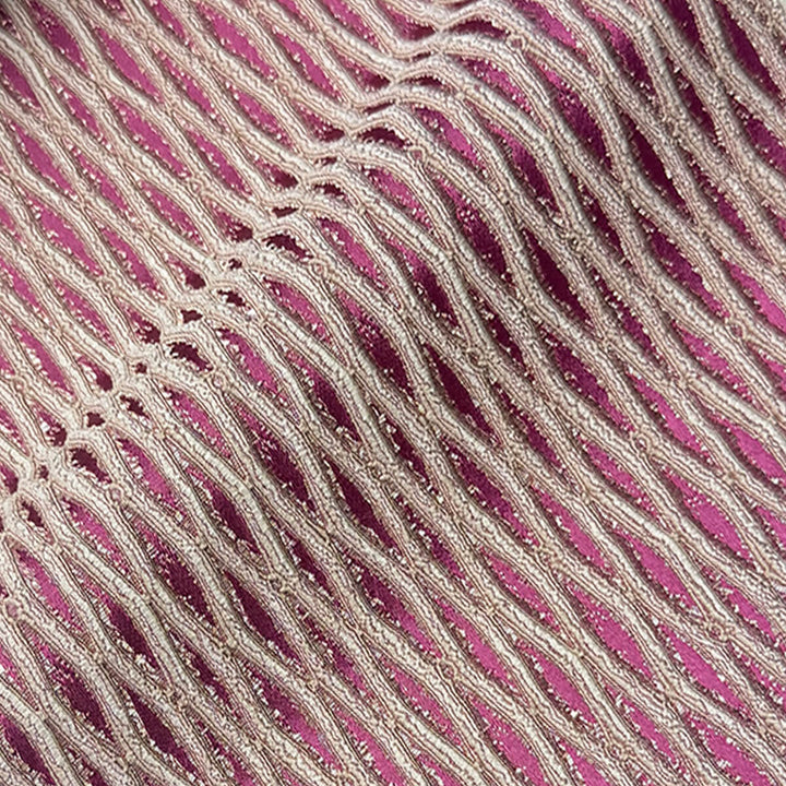 Montrelle Crimson Textured Damask Jacquard Brocade Fabric