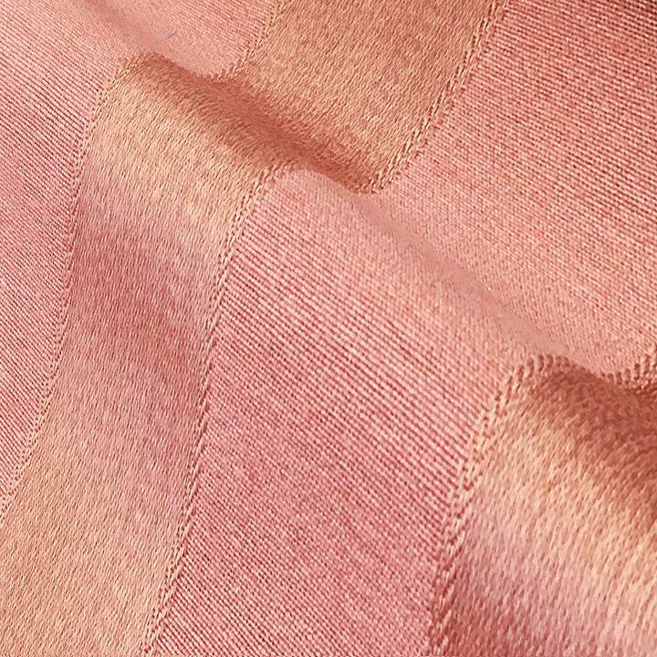BARITON Pink Classic Contrasting Striped Brocade Jacquard Fabric