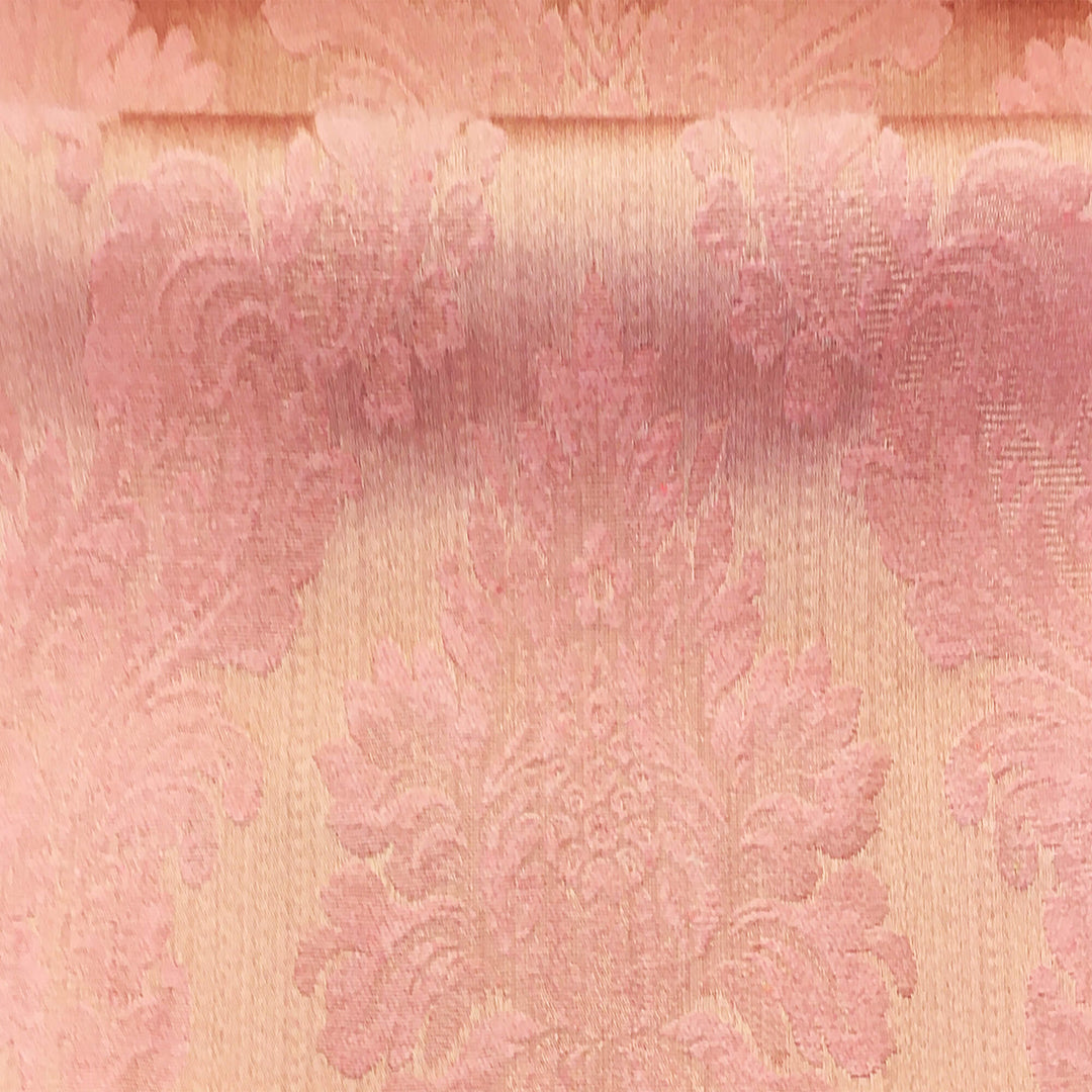 TENOR Dull Pink Large Damask Jacquard Fabric