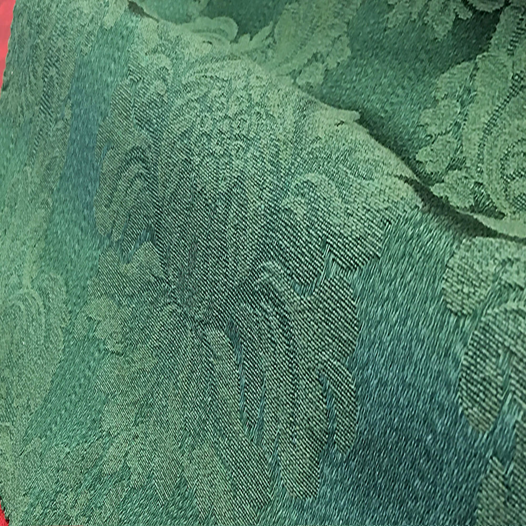 TENOR Hunter Green Large Damask Jacquard Fabric