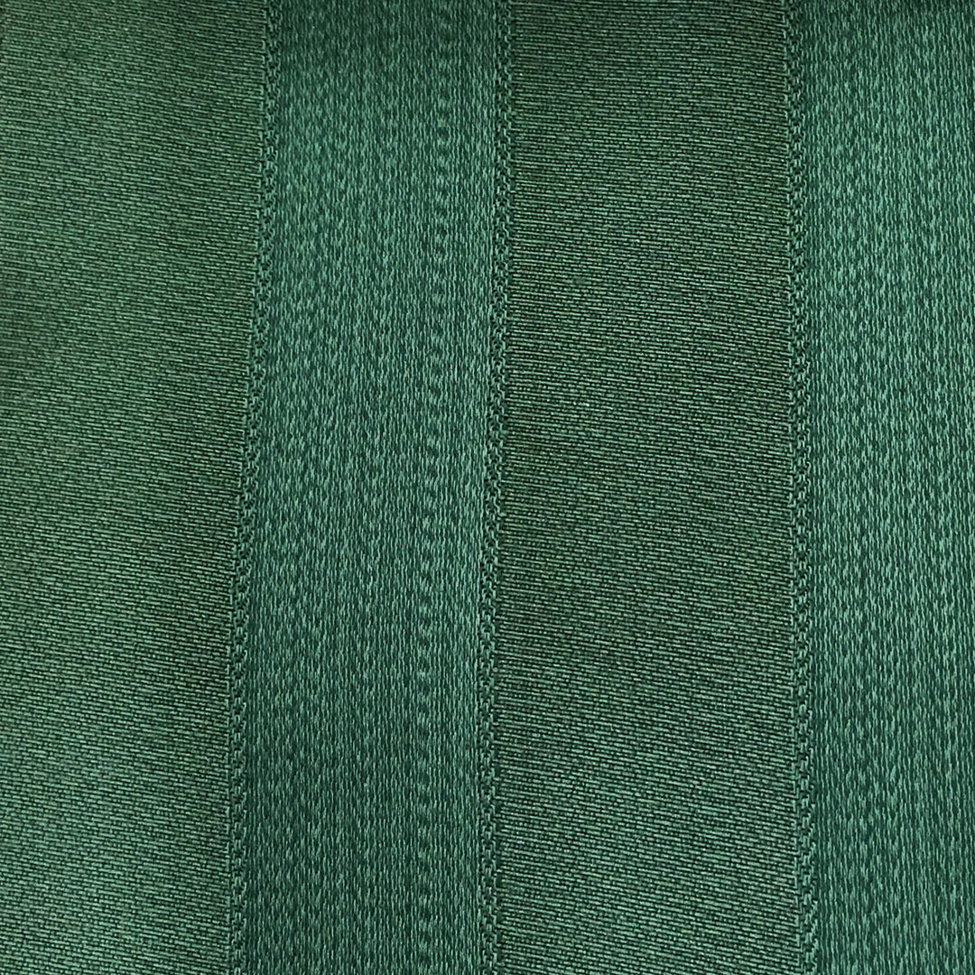 BARITON Hunter Green Classic Contrasting Striped Brocade Jacquard Fabric