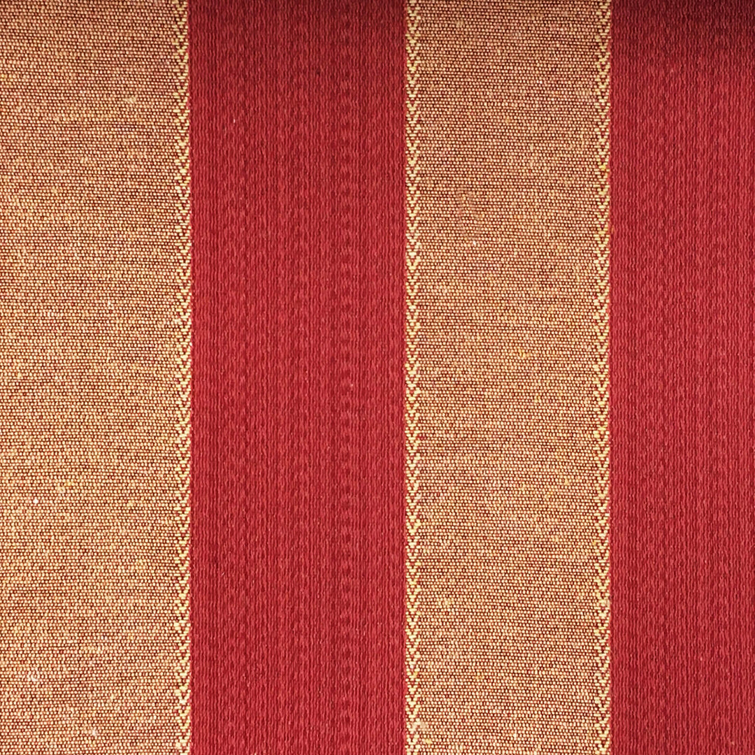 Tessuto jacquard broccato classico a righe a contrasto rosso oro BARITON