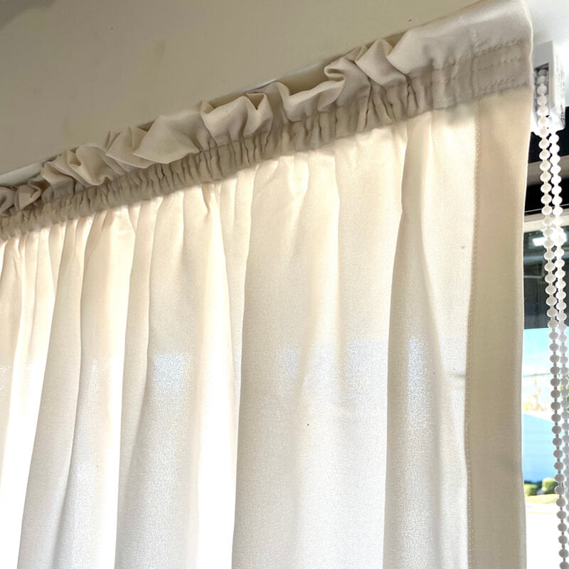 Sheer Ruffled Austrian Roman Shade Wallcovering / Custom Made Window Treatment Door Blinds