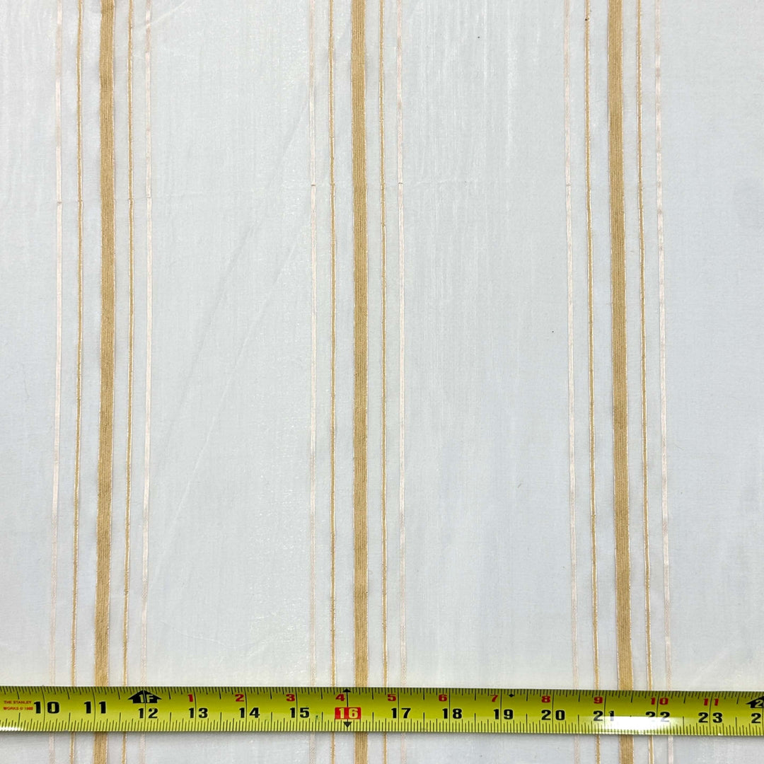 3 YARDS / 3 Colors /  110" Wide Striped Iridescent Sheer Fabric / Drapery, Curtain, Home Decor / fabric by the yard