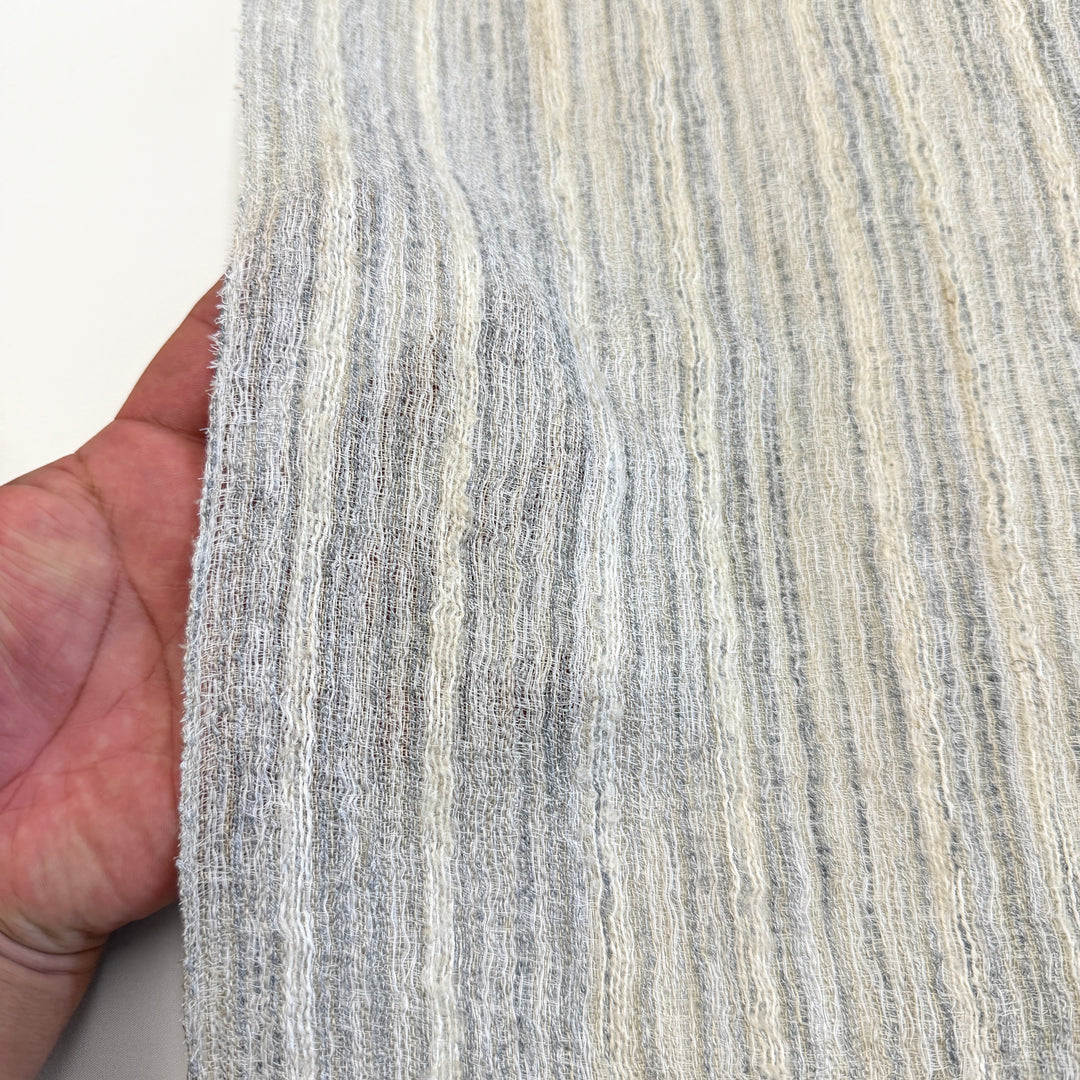 Serene Stripes Linen Blend Fabric