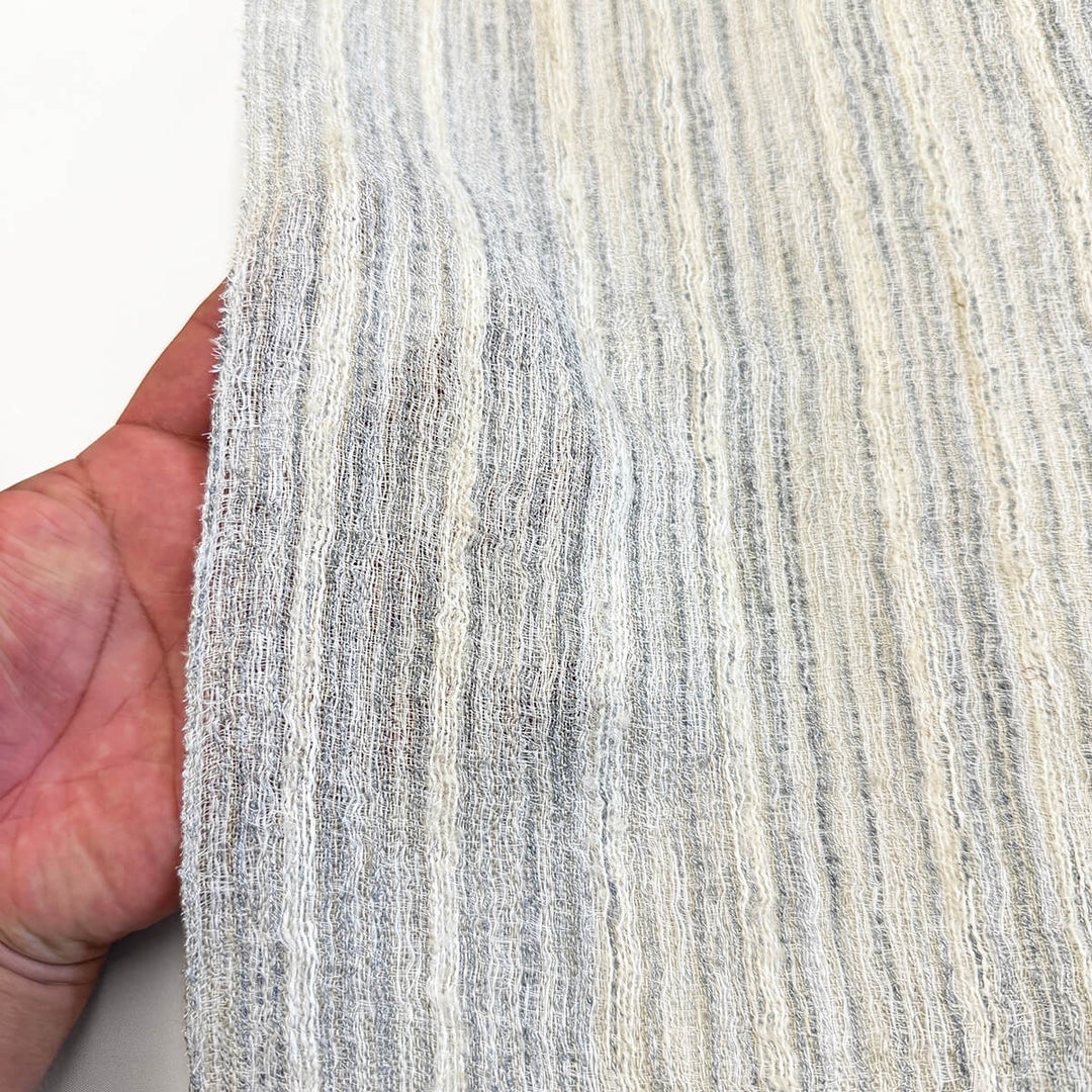 Serene Stripes Linen Blend Fabric | 3 COLORS