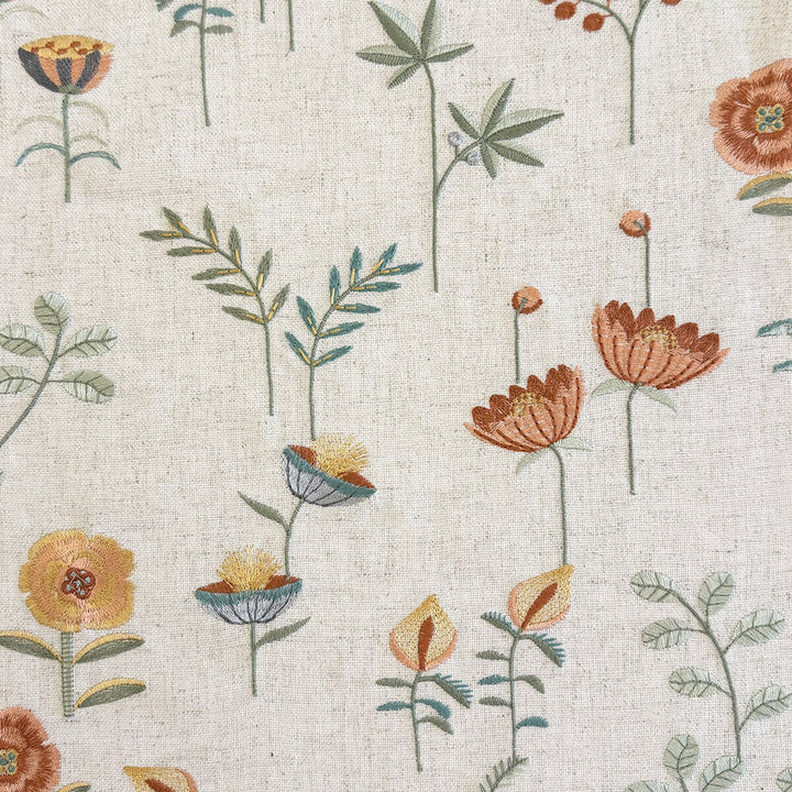 Lissandra Garden Embroidery Cotton Blend Fabric | 3 Colors