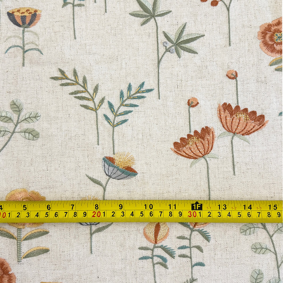 Lissandra Garden Embroidery Cotton Blend Fabric | 3 Colors