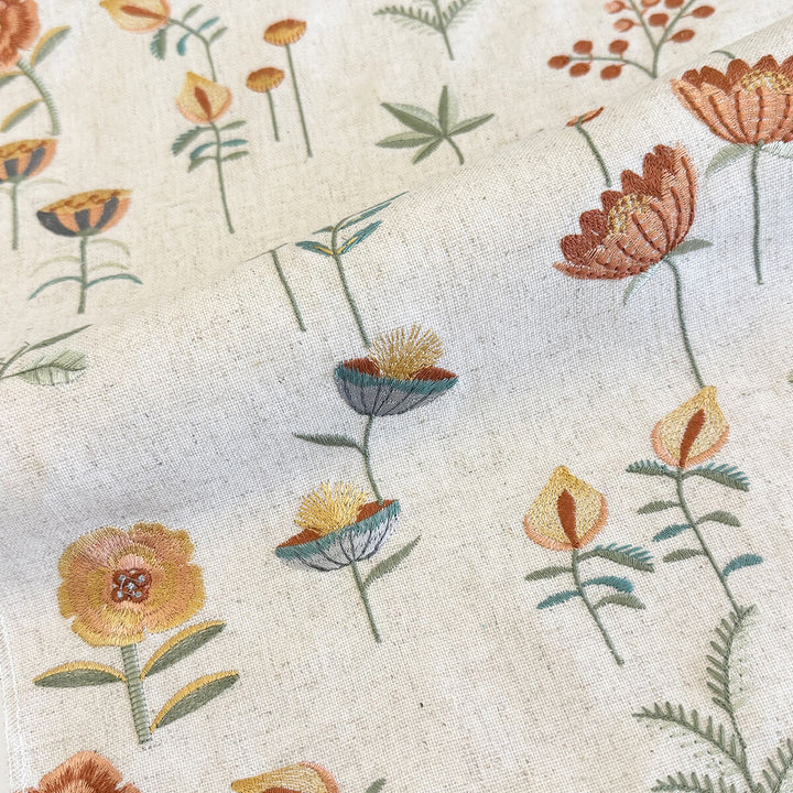 Lissandra Garden Embroidery Cotton Blend Fabric | 3 Colors