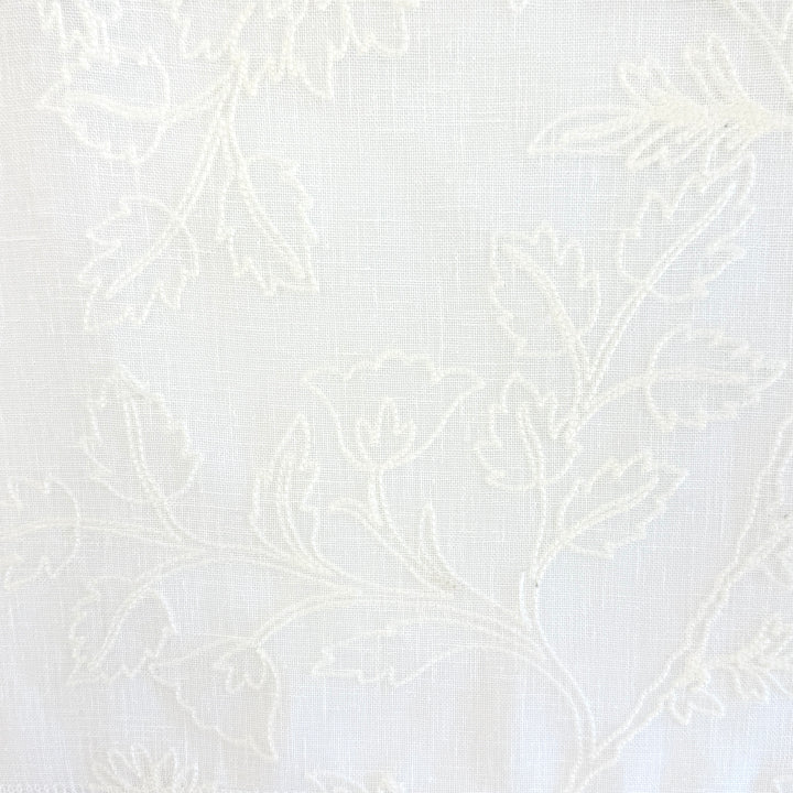 Zefira Floral Embroidery Cotton Blend Fabric