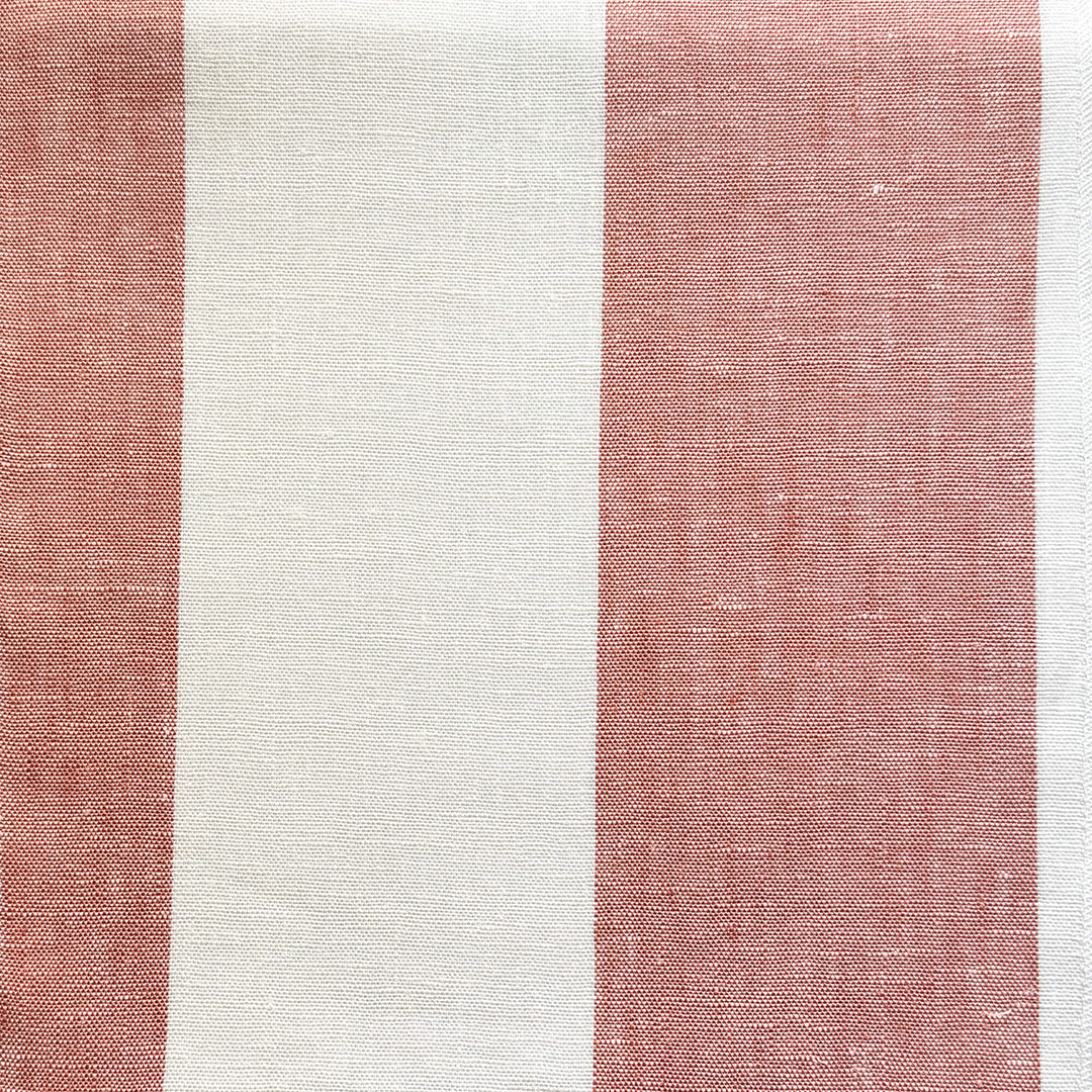 Newport 100% Linen Large Stripe Fabric