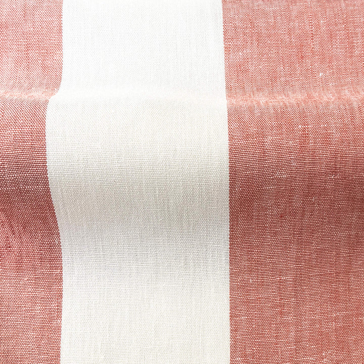 Newport 100% Linen Large Stripe Fabric