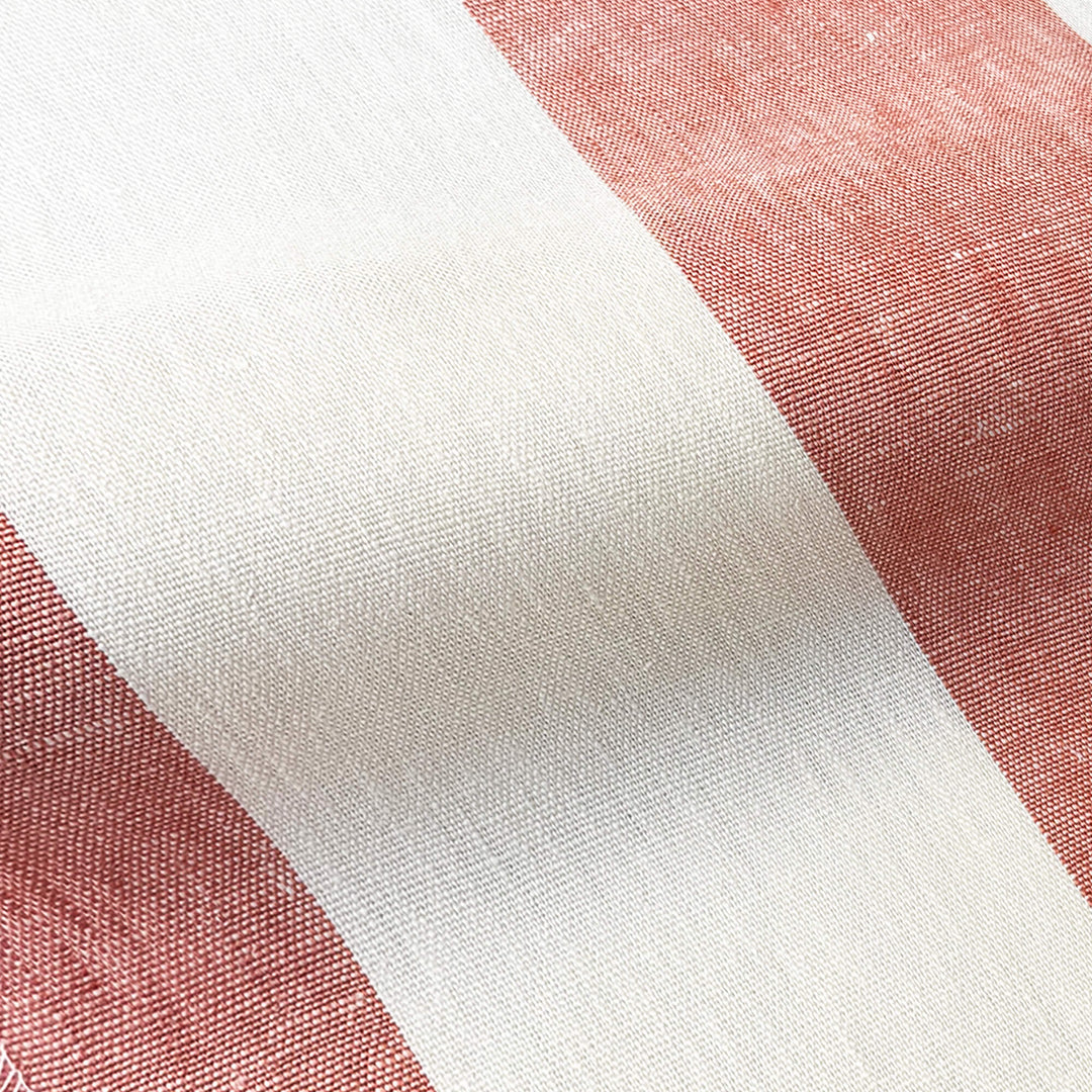Newport 100% Linen Large Stripe Fabric