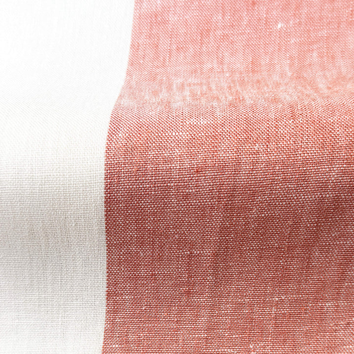 Newport 100% Linen Large Stripe Fabric